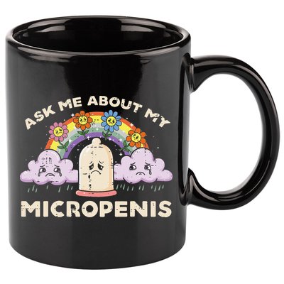 Inappropriate Ask Me About My Micro Funny Humor Joke Gag Gift 11oz C Handle Ceramic Mug