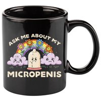 Inappropriate Ask Me About My Micro Funny Humor Joke Gag Gift 11oz C Handle Ceramic Mug