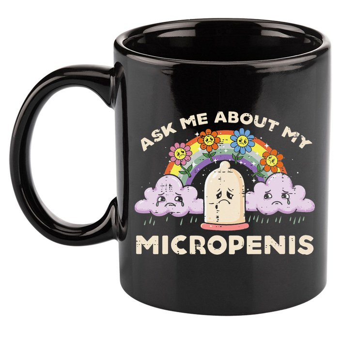 Inappropriate Ask Me About My Micro Funny Humor Joke Gag Gift 11oz C Handle Ceramic Mug