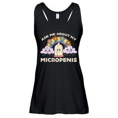 Inappropriate Ask Me About My Micro Funny Humor Joke Gag Gift Ladies Essential Flowy Tank