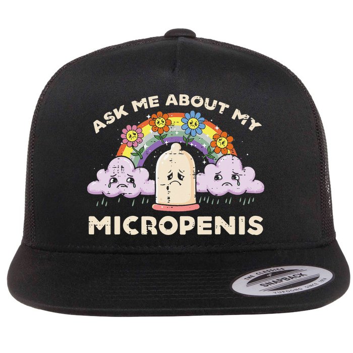 Inappropriate Ask Me About My Micro Funny Humor Joke Gag Gift Flat Bill Trucker Hat
