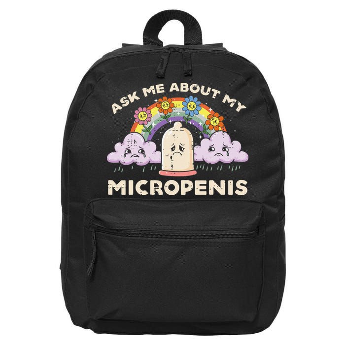 Inappropriate Ask Me About My Micro Funny Humor Joke Gag Gift 16 in Basic Backpack