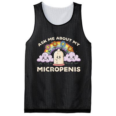 Inappropriate Ask Me About My Micro Funny Humor Joke Gag Gift Mesh Reversible Basketball Jersey Tank