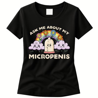 Inappropriate Ask Me About My Micro Funny Humor Joke Gag Gift Womens T-Shirt