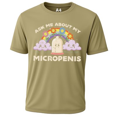 Inappropriate Ask Me About My Micro Funny Humor Joke Gag Gift Cooling Performance Crew T-Shirt