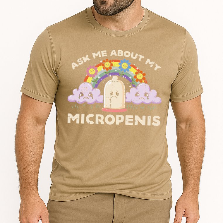 Inappropriate Ask Me About My Micro Funny Humor Joke Gag Gift Cooling Performance Crew T-Shirt