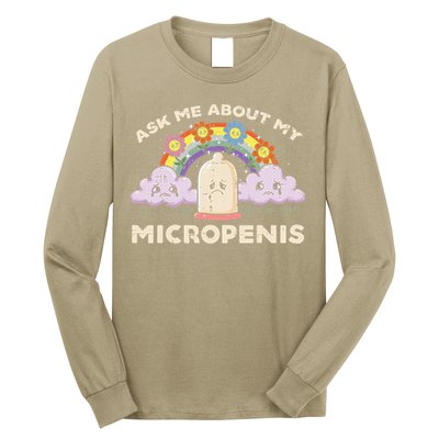 Inappropriate Ask Me About My Micro Funny Humor Joke Gag Gift Long Sleeve Shirt