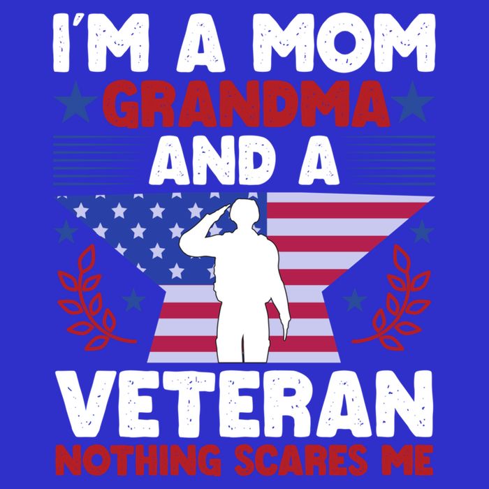 IM A Mom Grandma And A Veteran Nothing Scares Me Gift 16 in Basic Backpack