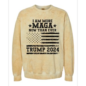 I Am More Maga Now Than Ever Trump 2024 You Missed Trump Colorblast Crewneck Sweatshirt