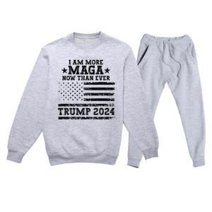 I Am More Maga Now Than Ever Trump 2024 You Missed Trump Premium Crewneck Sweatsuit Set