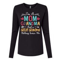 I'm A Mom Grandma And A Great Grandma Nothing Scares Me Womens Cotton Relaxed Long Sleeve T-Shirt