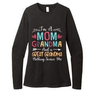 I'm A Mom Grandma And A Great Grandma Nothing Scares Me Womens CVC Long Sleeve Shirt