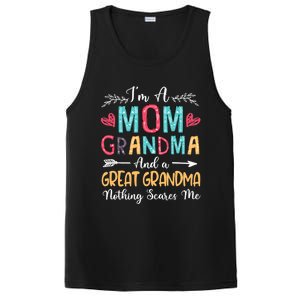 I'm A Mom Grandma And A Great Grandma Nothing Scares Me PosiCharge Competitor Tank