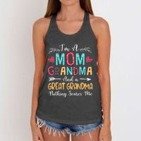 I'm A Mom Grandma And A Great Grandma Nothing Scares Me Women's Knotted Racerback Tank