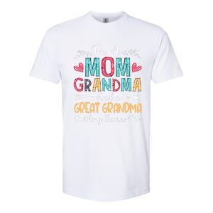 I'm A Mom Grandma And A Great Grandma Nothing Scares Me Softstyle CVC T-Shirt