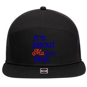 ItS About Madam Time Gift 7 Panel Mesh Trucker Snapback Hat