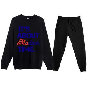 ItS About Madam Time Gift Premium Crewneck Sweatsuit Set