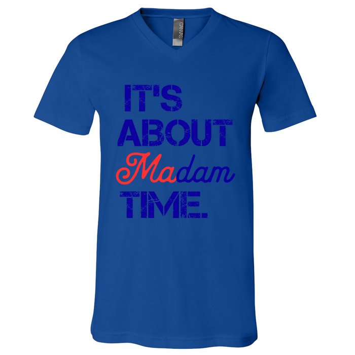 ItS About Madam Time Gift V-Neck T-Shirt