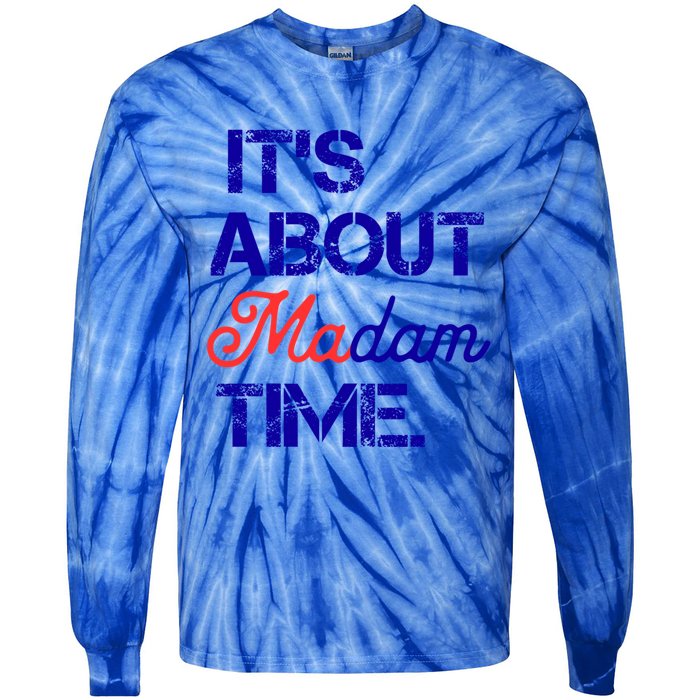 ItS About Madam Time Gift Tie-Dye Long Sleeve Shirt