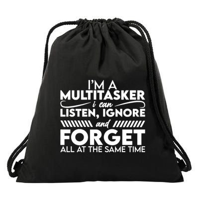 Im A Multitasker Drawstring Bag