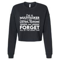 Im A Multitasker Cropped Pullover Crew