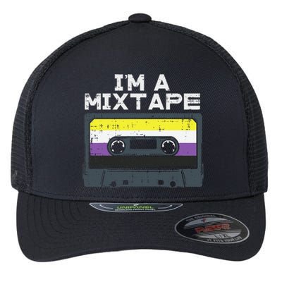 Im A Mixtape Cassette Lgbtq Flag Genderqueer Flexfit Unipanel Trucker Cap