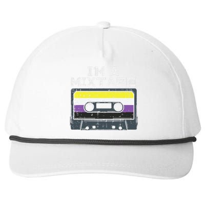 Im A Mixtape Cassette Lgbtq Flag Genderqueer Snapback Five-Panel Rope Hat