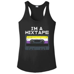 Im A Mixtape Cassette Lgbtq Flag Genderqueer Ladies PosiCharge Competitor Racerback Tank