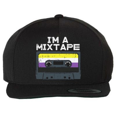 Im A Mixtape Cassette Lgbtq Flag Genderqueer Wool Snapback Cap