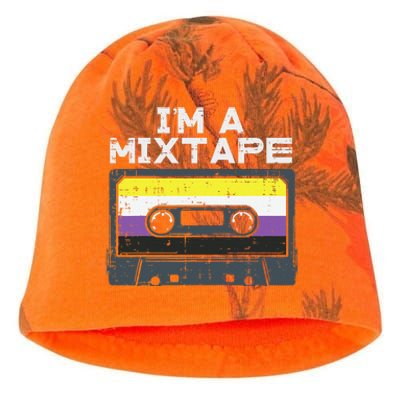 Im A Mixtape Cassette Lgbtq Flag Genderqueer Kati - Camo Knit Beanie