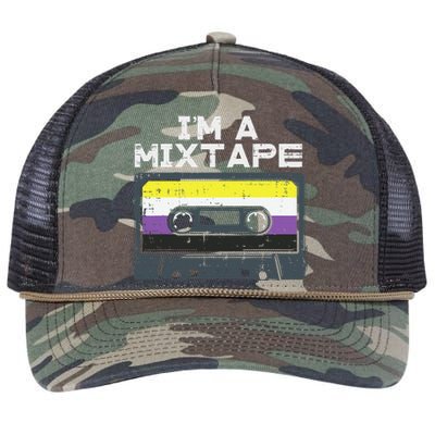 Im A Mixtape Cassette Lgbtq Flag Genderqueer Retro Rope Trucker Hat Cap