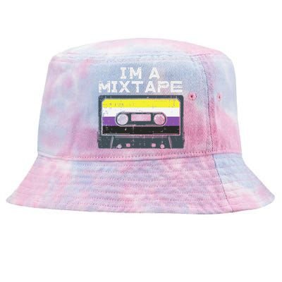 Im A Mixtape Cassette Lgbtq Flag Genderqueer Tie-Dyed Bucket Hat