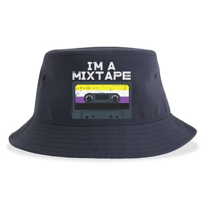 Im A Mixtape Cassette Lgbtq Flag Genderqueer Sustainable Bucket Hat