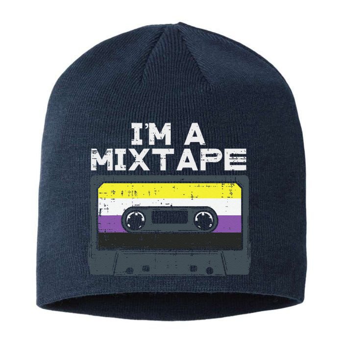 Im A Mixtape Cassette Lgbtq Flag Genderqueer Sustainable Beanie