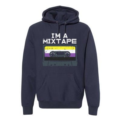 Im A Mixtape Cassette Lgbtq Flag Genderqueer Premium Hoodie