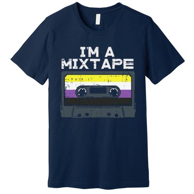 Im A Mixtape Cassette Lgbtq Flag Genderqueer Premium T-Shirt