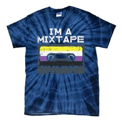 Im A Mixtape Cassette Lgbtq Flag Genderqueer Tie-Dye T-Shirt