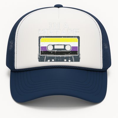 Im A Mixtape Cassette Lgbtq Flag Genderqueer Trucker Hat