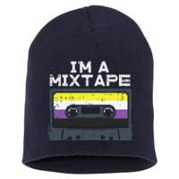 Im A Mixtape Cassette Lgbtq Flag Genderqueer Short Acrylic Beanie