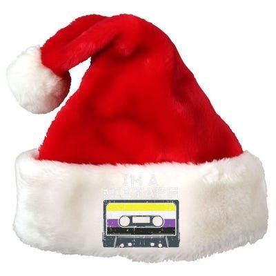 Im A Mixtape Cassette Lgbtq Flag Genderqueer Premium Christmas Santa Hat