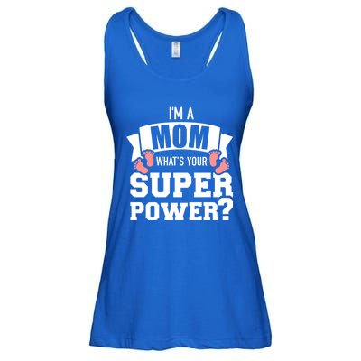 I'm A Mom What's Your Superpower Cool Gift Ladies Essential Flowy Tank