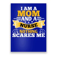 I'm A Mom And A Nurse Nothing Scares Me Nurses And Mothers Gift Poster