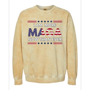 I Am More Maga Now Than Ever Trump Supporters American Colorblast Crewneck Sweatshirt