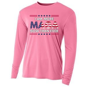 I Am More Maga Now Than Ever Trump Supporters American Cooling Performance Long Sleeve Crew