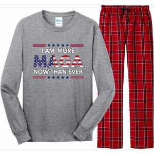 I Am More Maga Now Than Ever Trump Supporters American Long Sleeve Pajama Set