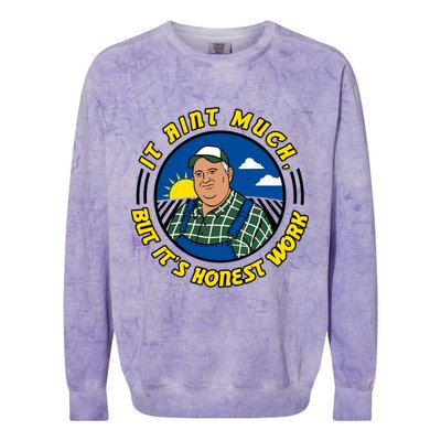 It Ain’t Much But It’s Honest Work Colorblast Crewneck Sweatshirt