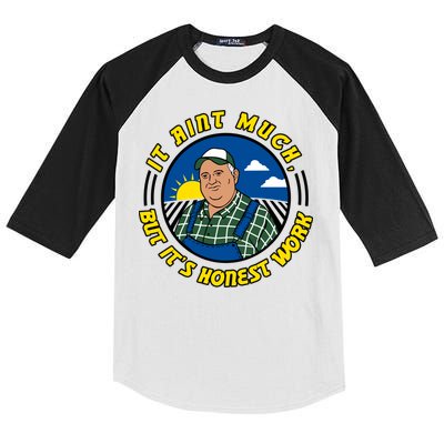 It Ain’t Much But It’s Honest Work Kids Colorblock Raglan Jersey