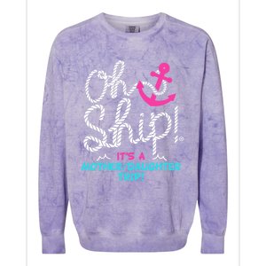 ItS A Mother Daughter Trip Cruise Colorblast Crewneck Sweatshirt