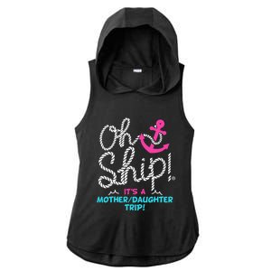 ItS A Mother Daughter Trip Cruise Ladies PosiCharge Tri-Blend Wicking Draft Hoodie Tank