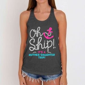 ItS A Mother Daughter Trip Cruise Women's Knotted Racerback Tank